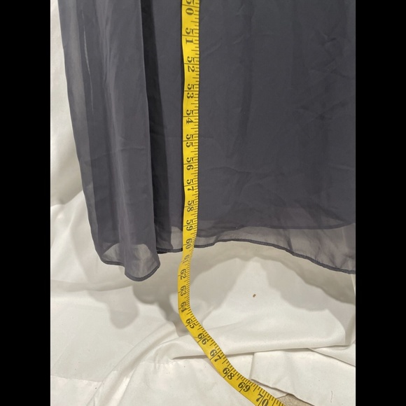 NEW Alex Evenings [PLUS Sz‎ 16W ] Mock Sparkly Top Gown in Smoke Grey - Picture 6 of 12